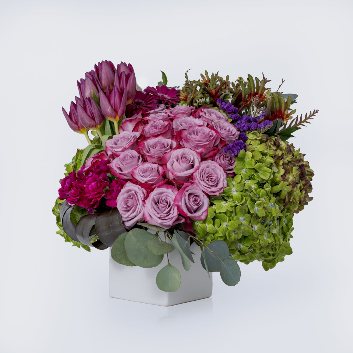 Violeta Purple Flower Arrangement Flower Delivery Miami Brickell
