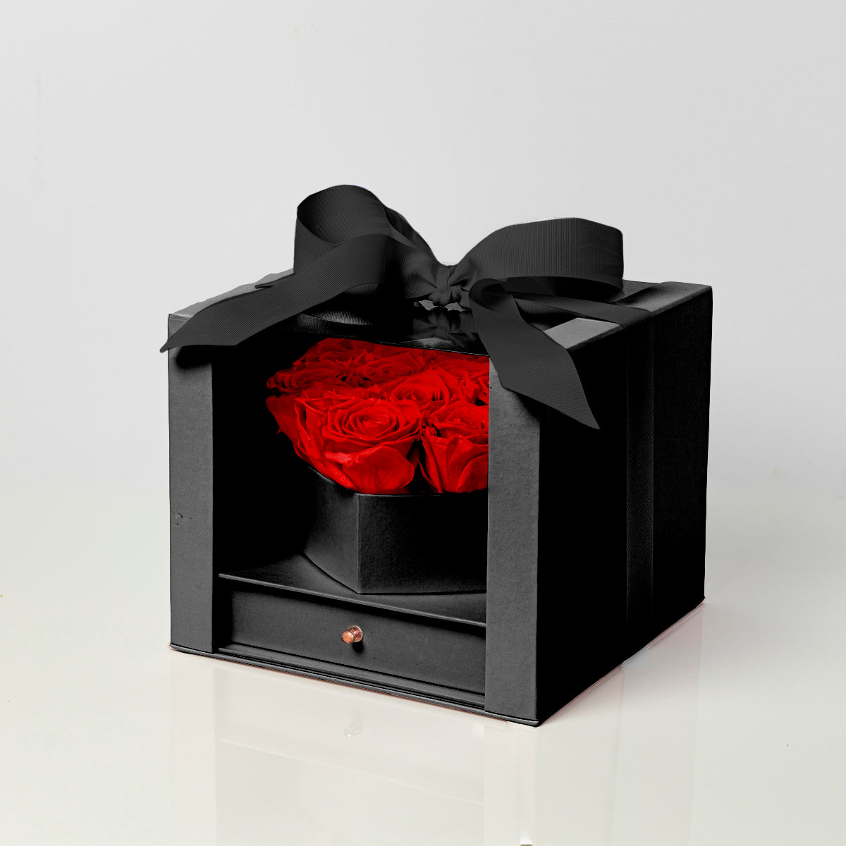 Red Preserved Roses Box Preserved Roses Near Me | Flower Shop Miami | carlos-marin-designer