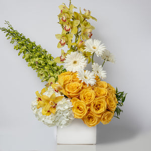 Flower Arrangement - Yellow Roses