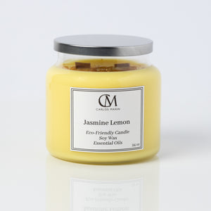 Jasmine Lemon Candle. 24 oz