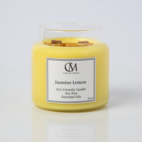 Jasmine Lemon Candle 24 oz carlosmarindesigner