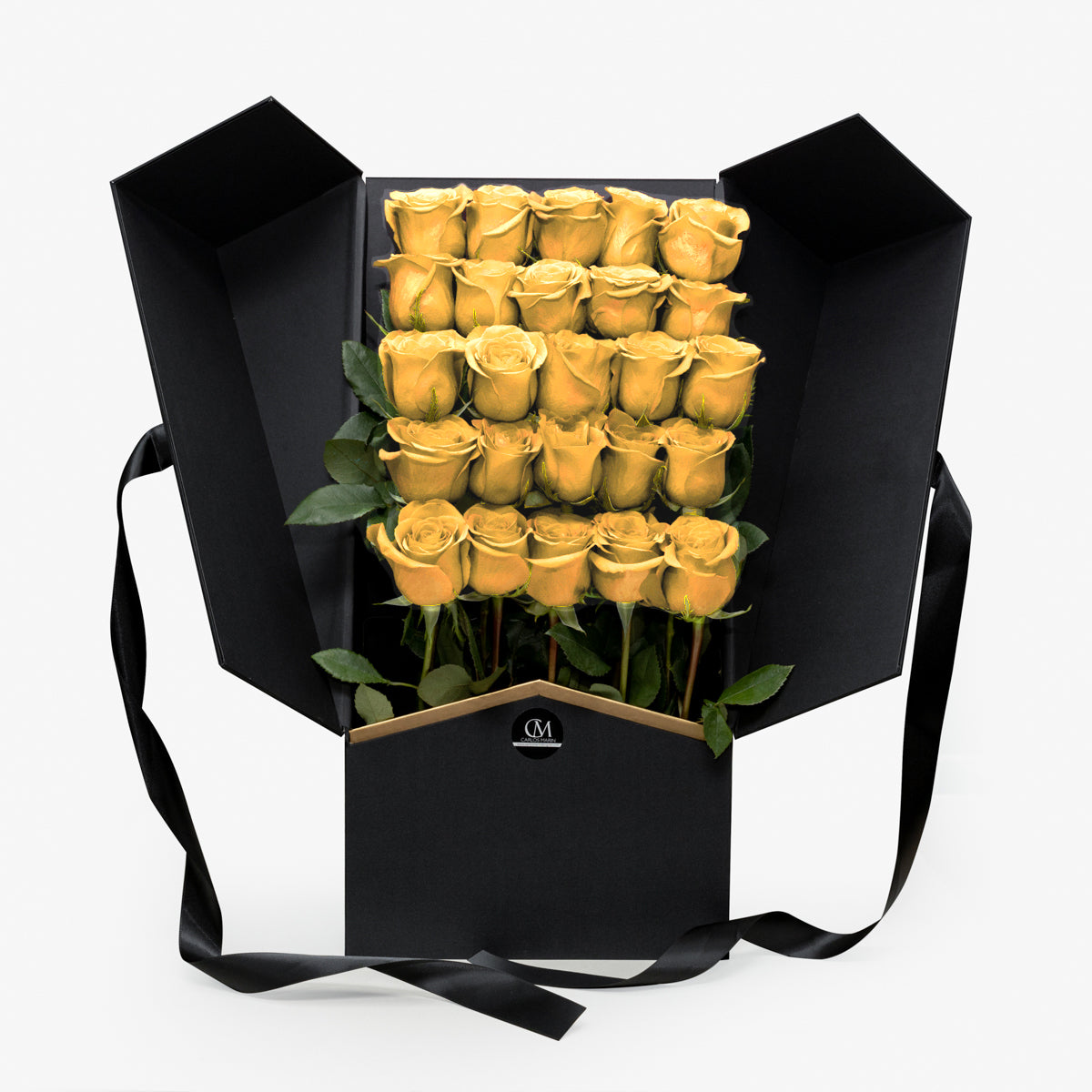 Two Dozen Yellow Roses Luxury Box