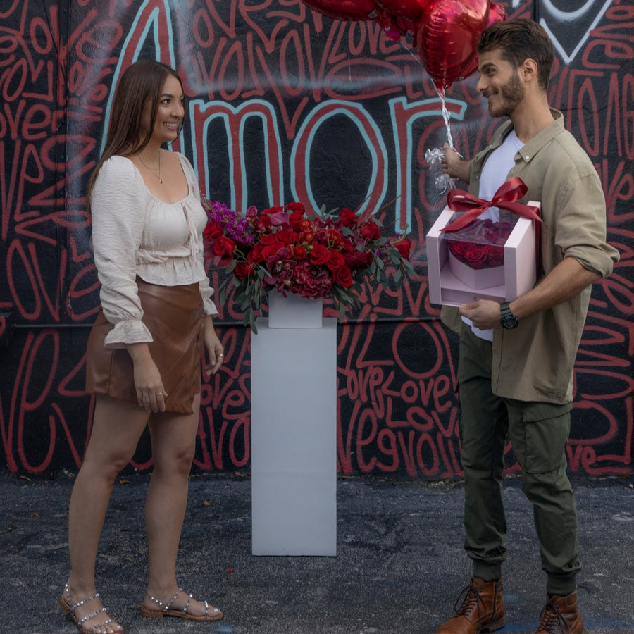 Pink Heart Box. Preserved Roses - Carlos Marin Designer