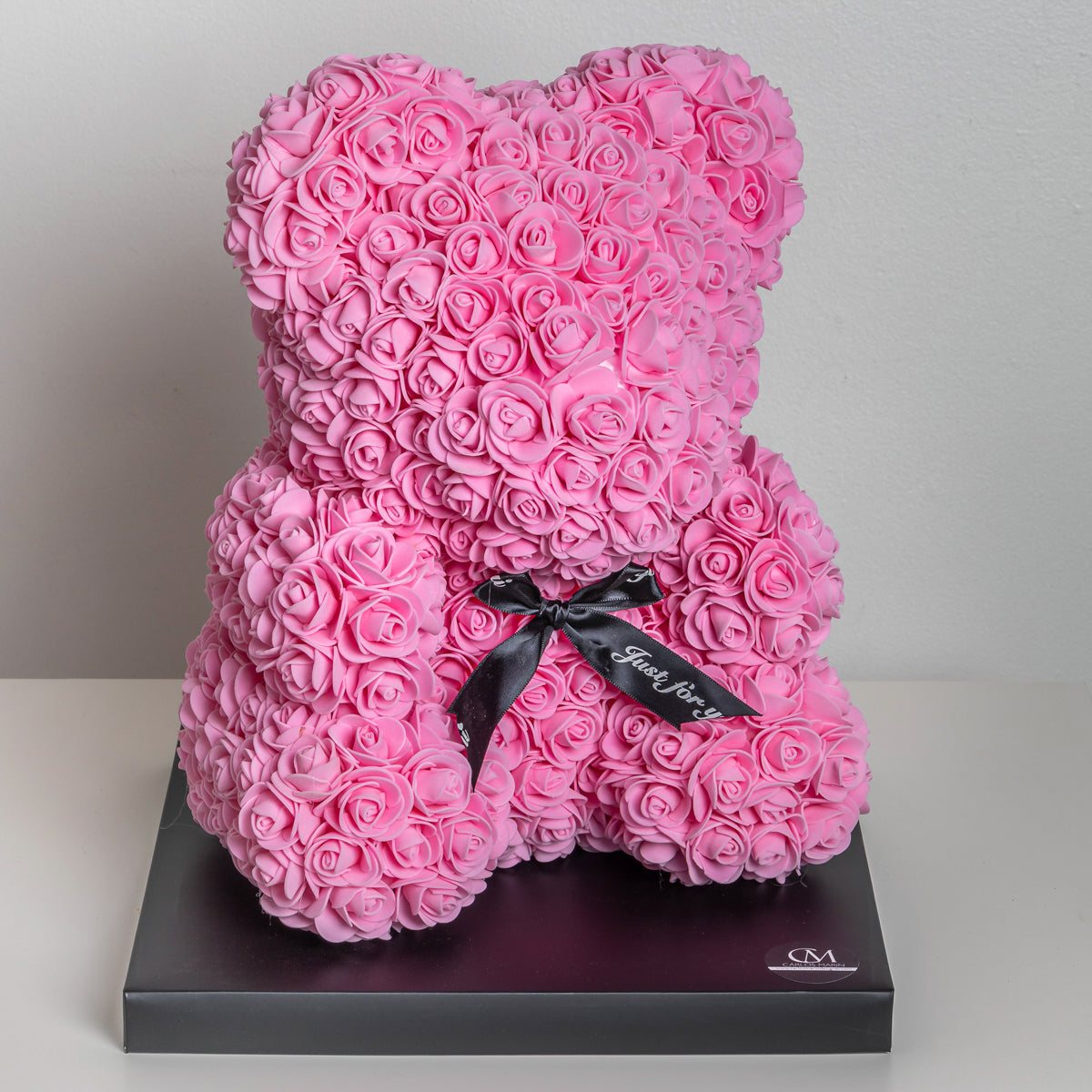 Pink Rose Bear Medium 14 inch