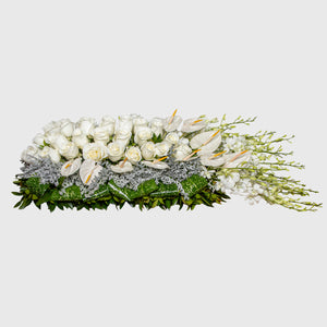 Half Casket Flowers Arrangement